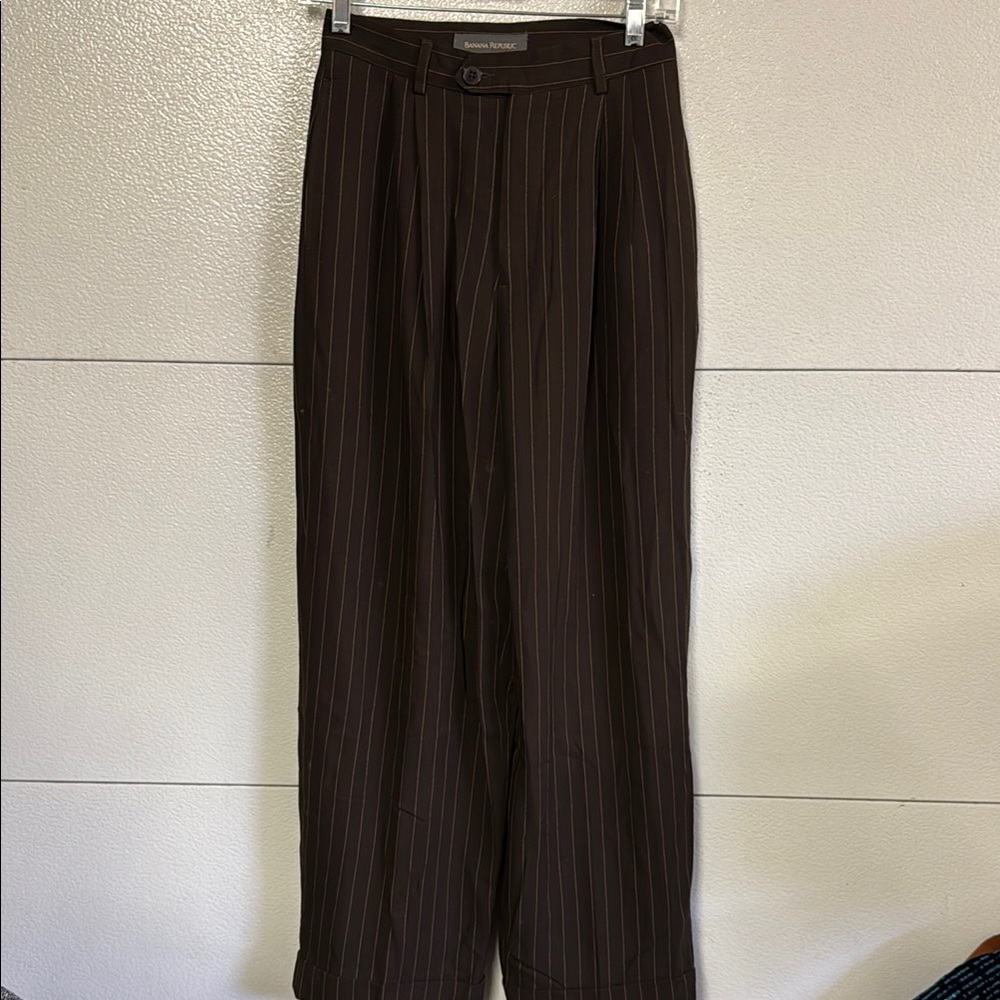 Banana Republic Brown Pinstripe Women's dress pants